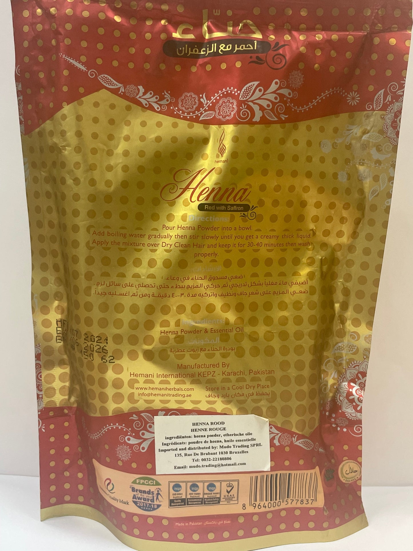 Henna- Rot mit Safran